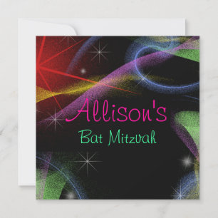 Jolies lumières Neon, Invitation Bat mitzvah
