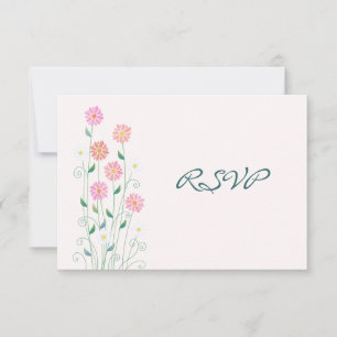 Jolies Marguerites de Campagne Mariage Réponse Sim