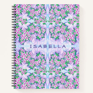 Jolies petites fleurs Carnet Spiral personnalisé