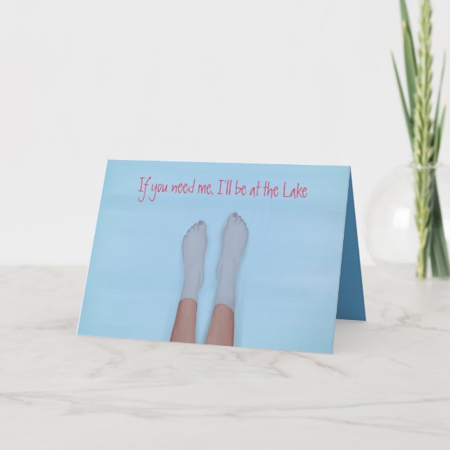 jolies pieds trempant dans la carte eau cool (Devant)