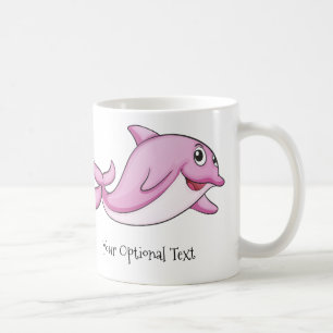 Jolies tasses de texte personnalisées Dolphins