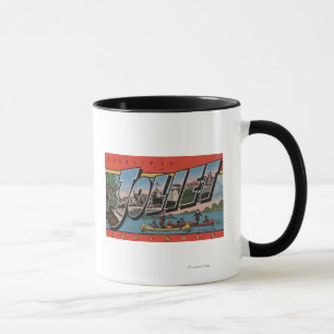 Joliet, Illinois - Large Letter Scenes Mug