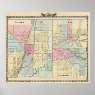 Joliet, Peru and Freeport Poster