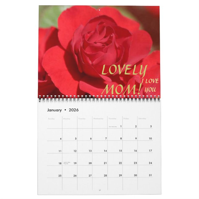 JOLIMENT ROSES ! Calendrier (Jan 2026)