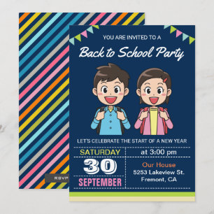 Jolis élèves   Invitation à la fête de rentrée sco