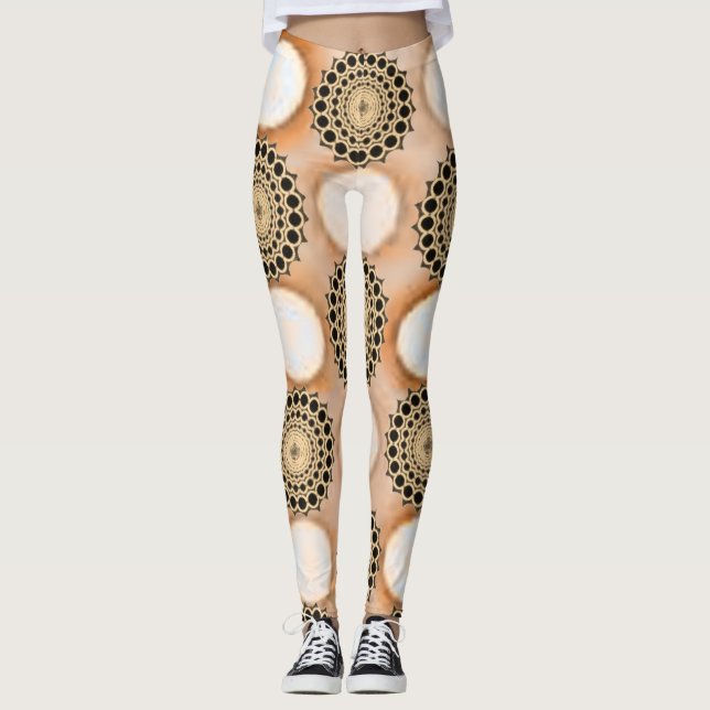 Jolis Leggings Circulaires Longs (Devant)