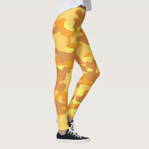 Jolis leggings de camouflage jaune
