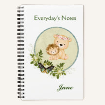 Jolis lions - cahier à spirale