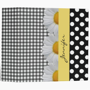 Jolis marguerites et classeur de coutume de motifs