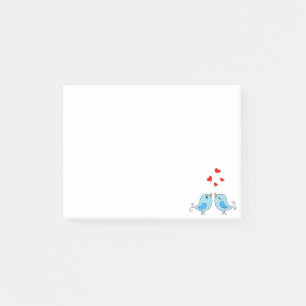 Jolis petits oiseaux bleus Choses à faire Post-it 