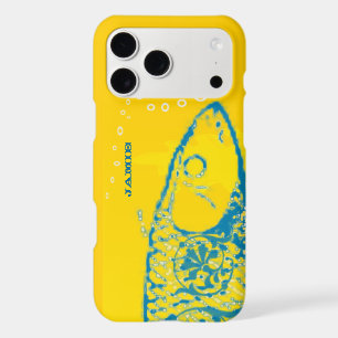 Jolis poissons aqua et jaune colorés
