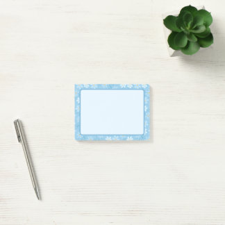 Jolis Post-It Notes Fleurs Bleues
