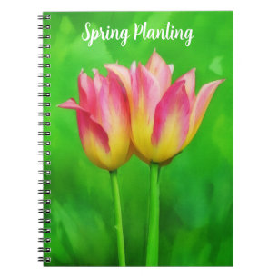 Jolis Tulipes Personnalisez un cahier de notes