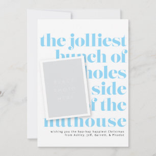 Jolliest Bunch Holiday Tradition Portrait Photos Invitation