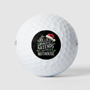 Jolliest Bunch Of Friends Xmas Matching Sarcastic  Golf Balls