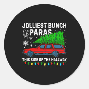 Jolliest Bunch Of Paras This Side Of The Hallway C Classic Round Sticker