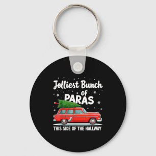 Jolliest Bunch Of Paras This Side Of The Hallway Keychain