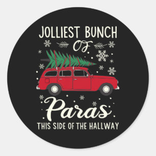 Jolliest Bunch Of Paras This Side Of The Hallway X Classic Round Sticker