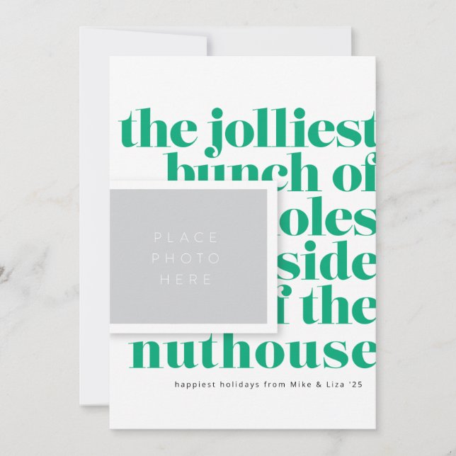 Jolliest Bunch Tradition Holiday Card (Front)