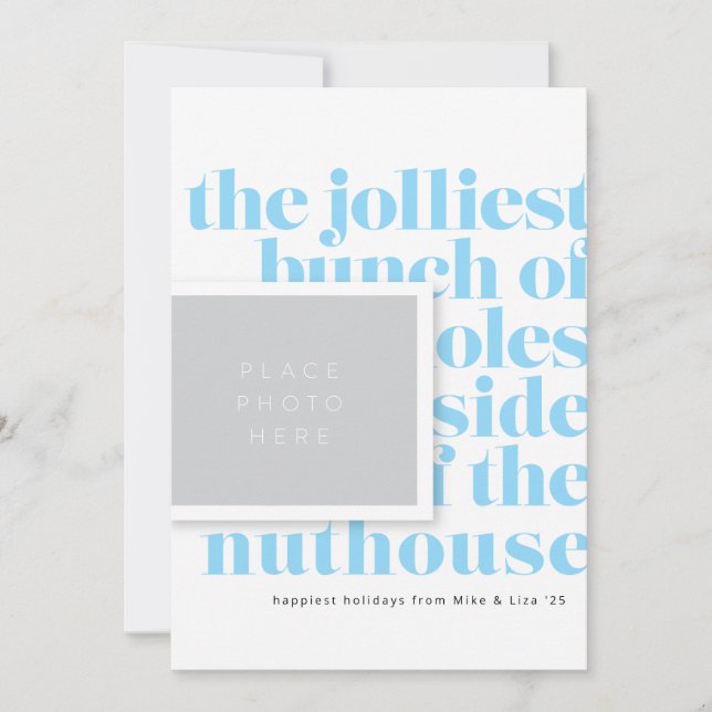 Jolliest Bunch Tradition Holiday Card (Front)