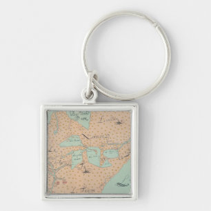 JOLLIET: NORTH AMERICA 1674 KEYCHAIN