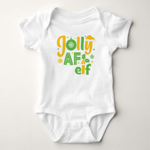 Jolly AF Elf Baby Bodysuit