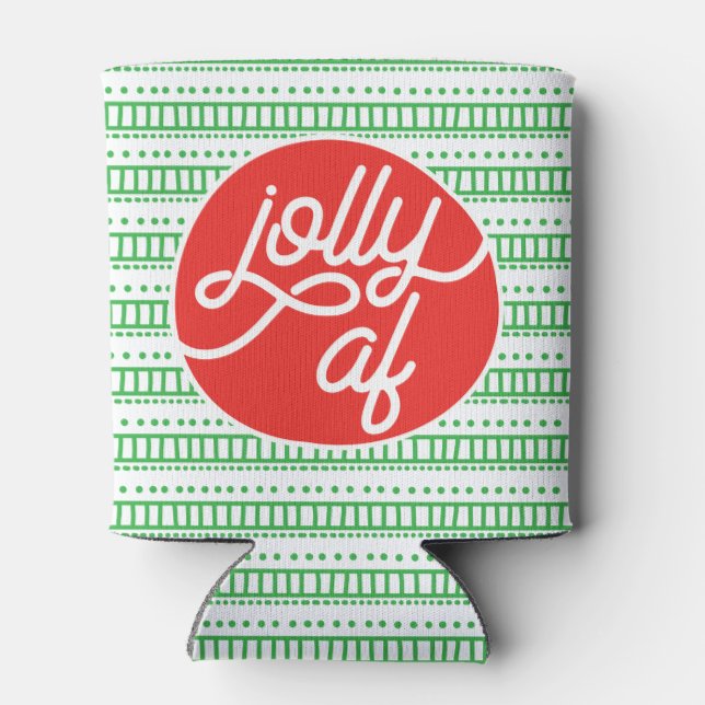 Jolly AF Holiday Can Cooler (Back)
