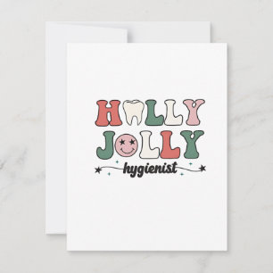 Jolly and Hygienist dental dentist Christmas Santa Card