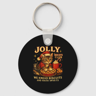 Jolly Biscuits Club We Knead Cat Xmas  Keychain