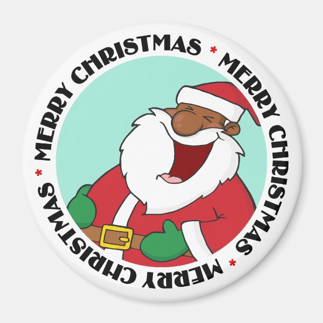 Jolly Black Saint Nicholas 2 Magnet (Front)