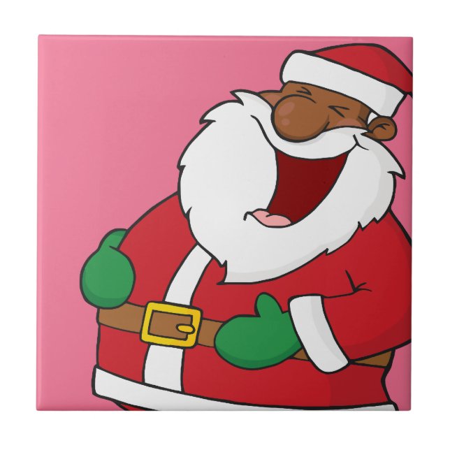 Jolly Black Saint Nicholas Tile (Front)