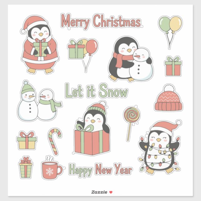 Jolly & Bright! Classic Christmas Character Sticke (Sheet)