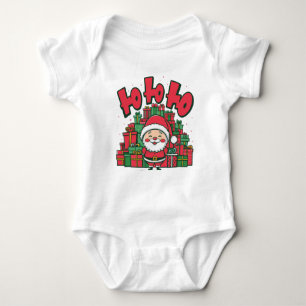 Jolly Cartoon Santa Christmas-67748 Hoodie Baby Bodysuit