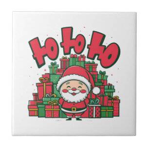 Jolly Cartoon Santa Christmas-67748 Tile