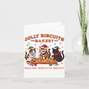 Jolly Christmas Biscuits Bakery Baking Crew Xmas C Card