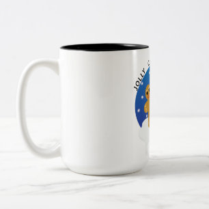 Jolly Christmas Fellas Two-Tone Coffee Mug