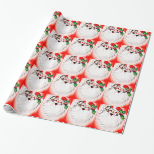 Jolly Christmas Greetings Wrapping Paper