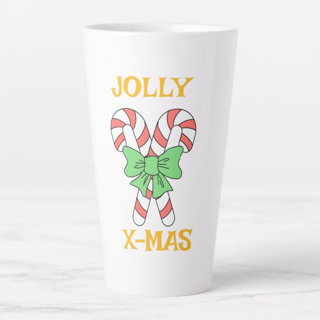 JOLLY CHRISTMAS LATTE MUG (Front)