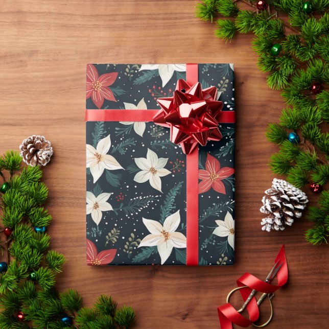 Jolly Christmas Presents Pattern Gift Wrap (Holiday Gift)