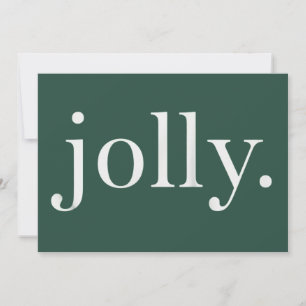 Jolly Cute Christmas Holiday Xmas Season Card