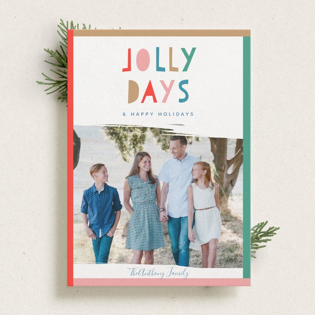 Jolly Days Cartes photos de vacances (Créateur téléchargé)