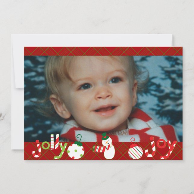 Jolly et Joy Customisé Carte photo de vacances (Devant)