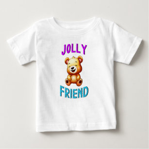 Jolly Friend Pandas July Bears 30 Teddy Friendship Baby T-Shirt
