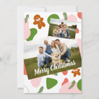 Jolly Gingerbread Christmas Customizable Photo