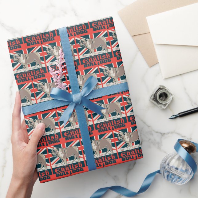 Jolly Good English Bulldog Wrapping Paper (Gifting)