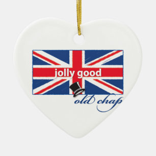 Jolly good old chap! ceramic ornament