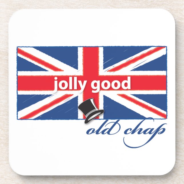 Jolly good old chap! coaster (Front)