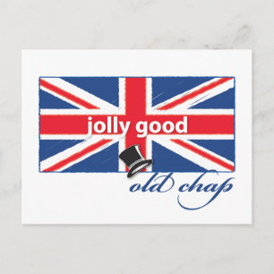 Jolly good old chap! holiday postcard