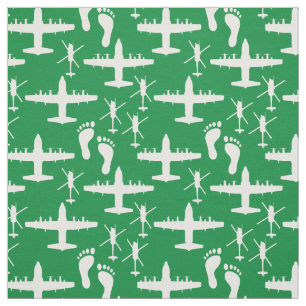 Jolly Green Rescue Team Pattern Fabric