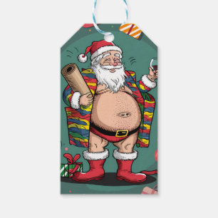 Jolly Happy Father Christmas Gift Tags